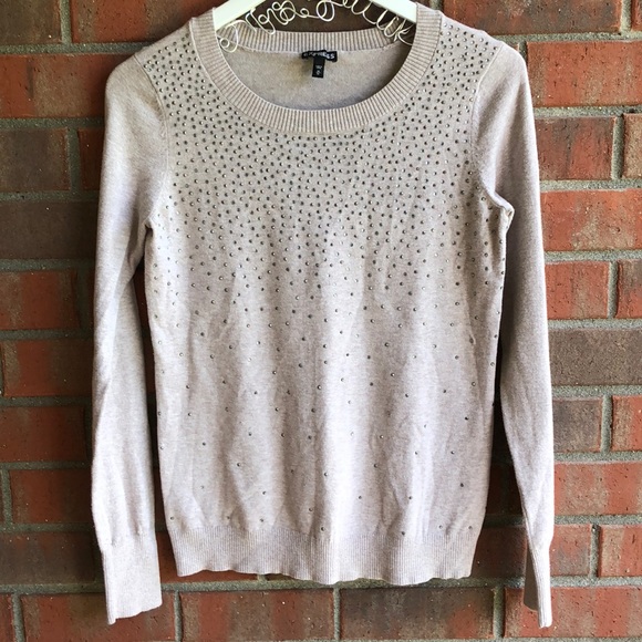 Express Womens Rhinestone Long Sleeve 